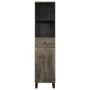 Mueble de baño de madera maciza de mango negro 38x33x160 cm de , Muebles de baño - Ref: Foro24-4017706, Precio: 121,63 €, Des...
