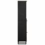 Mueble de baño de madera maciza de mango negro 38x33x160 cm de , Muebles de baño - Ref: Foro24-4017706, Precio: 121,63 €, Des...