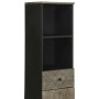 Mueble de baño de madera maciza de mango negro 38x33x160 cm de , Muebles de baño - Ref: Foro24-4017706, Precio: 121,63 €, Des...