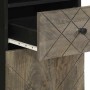 Mueble de baño de madera maciza de mango negro 38x33x160 cm de , Muebles de baño - Ref: Foro24-4017706, Precio: 121,63 €, Des...