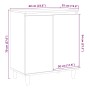 Aparador madera contrachapada roble artisian 60x35x70 cm de , Aparadores - Ref: Foro24-856477, Precio: 69,24 €, Descuento: %