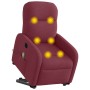 Sillón de masaje eléctrico reclinable elevable tela rojo tinto de , Sillones - Ref: Foro24-3303005, Precio: 320,89 €, Descuen...