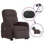 Sillón masaje eléctrico reclinable elevable tela marrón oscuro de , Sillones - Ref: Foro24-3303007, Precio: 313,20 €, Descuen...