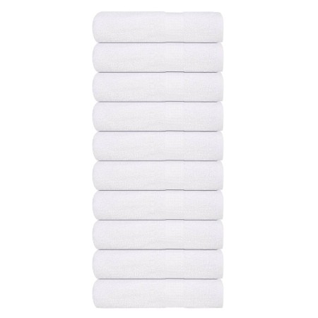 Toallas de invitados 10 uds 100% algodón blanco 70x140cm 360gsm de , Toallas - Ref: Foro24-136655, Precio: 92,84 €, Descuento: %