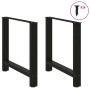 Patas de mesa de centro acero negro 2 uds 70x(72-73) cm de , Patas para mesas - Ref: Foro24-4013308, Precio: 82,84 €, Descuen...