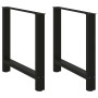 Patas de mesa de centro acero negro 2 uds 70x(72-73) cm de , Patas para mesas - Ref: Foro24-4013308, Precio: 82,84 €, Descuen...