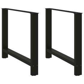 Patas de mesa de centro acero negro 2 uds 100x(72-73) cm de , Patas para mesas - Ref: Foro24-4013320, Precio: 106,36 €, Descu...