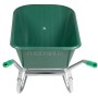 Carretilla verde 90 L 150 kg acero galvanizado y plástico de , Carretillas - Ref: Foro24-4013466, Precio: 155,64 €, Descuento: %