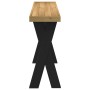 Mesa consola NOAIN patas en X madera maciza pino 120x30x75 cm de , Mesas consola - Ref: Foro24-4100037, Precio: 91,78 €, Desc...