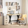Escritorio NOAIN patas en X madera maciza pino 120x50x75 cm de , Escritorios - Ref: Foro24-4100040, Precio: 109,37 €, Descuen...