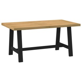 Mesa comedor NOAIN patas forma A madera maciza pino 160x90x75cm de , Mesas de cocina y de comedor - Ref: Foro24-4100042, Prec...