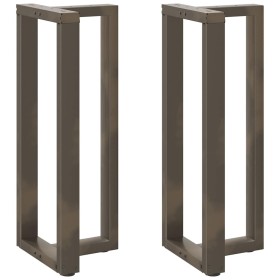 Patas mesa bar forma T 2 uds acero natural 40x35x(100-101) cm de , Patas para mesas - Ref: Foro24-4013087, Precio: 149,05 €, ...