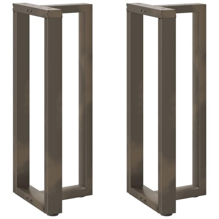Patas mesa bar forma T 2 uds acero natural 40x35x(100-101) cm de , Patas para mesas - Ref: Foro24-4013087, Precio: 149,05 €, ...