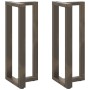 Patas mesa bar forma T 2 uds acero natural 40x35x(100-101) cm de , Patas para mesas - Ref: Foro24-4013087, Precio: 149,05 €, ...