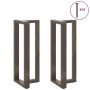 Patas mesa bar forma T 2 uds acero natural 40x35x(100-101) cm de , Patas para mesas - Ref: Foro24-4013087, Precio: 149,05 €, ...