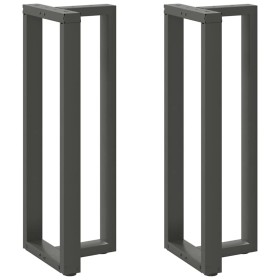Patas mesa bar forma T 2 uds acero antracita 50x35x(110-111)cm de , Patas para mesas - Ref: Foro24-4013102, Precio: 157,83 €,...