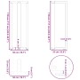 Patas mesa bar forma T 2 uds acero antracita 50x35x(110-111)cm de , Patas para mesas - Ref: Foro24-4013102, Precio: 157,83 €,...