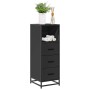 Armario de baño madera contrachapada negro 35x37,5x100 cm de , Muebles de baño - Ref: Foro24-849249, Precio: 93,74 €, Descuen...