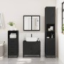 Armario de baño madera contrachapada negro 35x37,5x100 cm de , Muebles de baño - Ref: Foro24-849249, Precio: 93,74 €, Descuen...