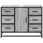 Armario lavabo baño madera ingeniería gris Sonoma 80x33x60 cm de , Muebles de baño - Ref: Foro24-849282, Precio: 127,17 €, De...