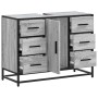 Armario lavabo baño madera ingeniería gris Sonoma 80x33x60 cm de , Muebles de baño - Ref: Foro24-849282, Precio: 127,17 €, De...