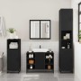 Armario de lavabo de baño madera ingeniería negro 80x33x60 cm de , Muebles de baño - Ref: Foro24-849289, Precio: 80,15 €, Des...