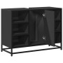 Armario de lavabo de baño madera ingeniería negro 80x33x60 cm de , Muebles de baño - Ref: Foro24-849289, Precio: 80,15 €, Des...