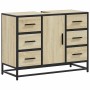 Armario lavabo baño madera ingeniería roble Sonoma 80x33x60 cm de , Muebles de baño - Ref: Foro24-849280, Precio: 123,19 €, D...
