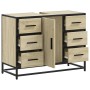 Armario lavabo baño madera ingeniería roble Sonoma 80x33x60 cm de , Muebles de baño - Ref: Foro24-849280, Precio: 123,19 €, D...