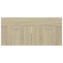 Armario para lavabo contrachapada color roble 100x38,5x46 cm de vidaXL, Muebles de baño - Ref: Foro24-804677, Precio: 48,57 €...
