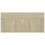 Armario para lavabo contrachapada color roble 100x38,5x46 cm de vidaXL, Muebles de baño - Ref: Foro24-804677, Precio: 47,98 €...