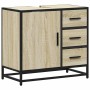Armario de lavabo de baño madera roble Sonoma 65x33x60 cm de , Muebles de baño - Ref: Foro24-849275, Precio: 93,71 €, Descuen...