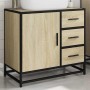 Armario de lavabo de baño madera roble Sonoma 65x33x60 cm de , Muebles de baño - Ref: Foro24-849275, Precio: 93,71 €, Descuen...