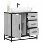 Mueble lavabo baño madera contrachapada sonoma gris 65x33x60 cm de , Muebles de baño - Ref: Foro24-849277, Precio: 96,59 €, D...