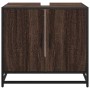 Mueble de lavabo madera de ingeniería roble marrón 65x33x60 cm de , Muebles de baño - Ref: Foro24-849268, Precio: 61,18 €, De...