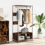 Armario de madera de ingeniería roble ahumado 90x50x180 cm de , Organizadores de vestidores y perchas de barra - Ref: Foro24-...