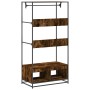 Armario de madera de ingeniería roble ahumado 90x50x180 cm de , Organizadores de vestidores y perchas de barra - Ref: Foro24-...