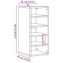 Mueble zapatero madera de ingeniería roble artisan 32x35x70 cm de , Zapateros y organizadores de calzado - Ref: Foro24-856712...
