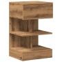 Mesita de noche madera de ingeniería roble artisan 40x35x65 cm de , Mesitas de noche - Ref: Foro24-856750, Precio: 54,84 €, D...