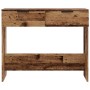 Mesa consola madera contrachapada envejecida 90x36x75 cm de , Mesas auxiliares - Ref: Foro24-856945, Precio: 65,82 €, Descuen...