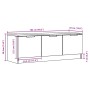 Mueble de TV madera contrachapada madera antigua 102x35x36,5 cm de , Muebles TV - Ref: Foro24-856947, Precio: 68,74 €, Descue...