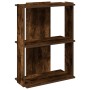 Librería 3 estantes madera ingeniería roble ahumado 60x30x80 cm de , Librerías y estanterías - Ref: Foro24-860260, Precio: 41...