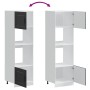 Armarios para horno 2 uds Lucca negra madera de ingeniería de , Armarios de cocina - Ref: Foro24-3315032, Precio: 234,85 €, D...