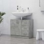 Armario para lavabo contrachapada gris hormigón 63x30x54 cm de vidaXL, Muebles de baño - Ref: Foro24-804188, Precio: 73,04 €,...