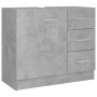 Armario para lavabo contrachapada gris hormigón 63x30x54 cm de vidaXL, Muebles de baño - Ref: Foro24-804188, Precio: 73,04 €,...
