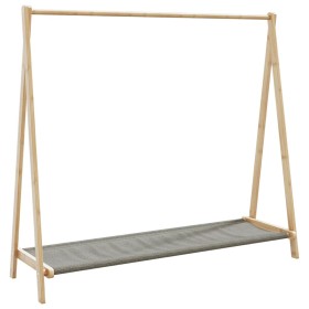 Perchero con estantes bambú 106x34x102 cm de , Organizadores de vestidores y perchas de barra - Ref: Foro24-4008906, Precio: ...