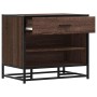 Banco zapatero madera de ingeniería roble marrón 60x40x53,5 cm de , Bancos para recibidores y almacenamiento - Ref: Foro24-84...