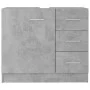 Armario para lavabo contrachapada gris hormigón 63x30x54 cm de vidaXL, Muebles de baño - Ref: Foro24-804188, Precio: 69,88 €,...
