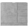 Armario para lavabo contrachapada gris hormigón 63x30x54 cm de vidaXL, Muebles de baño - Ref: Foro24-804188, Precio: 73,04 €,...