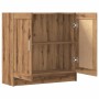 Armario libros madera ingeniería roble artisan 82,5x30,5x80 cm de , Librerías y estanterías - Ref: Foro24-856147, Precio: 70,...